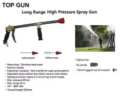SPRAY GUN LONG RANGE TOP GUN WEED SPRAYER SPOT TREE SPRAY TRACTOR WASHING