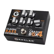 Genzler Amplification Crash Box 4 Classic Bass Distortion Effects Pedal