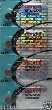 4 PCS MAXELL 376 WATCH BATTERIES SR626W