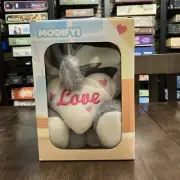 MODIFYI Baby Elephant Plush Toy With Love Washable Color Gray 9” Soft