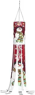 Halloween Garden Merry Christmas Cute Snowman Windsock Lights Halloween Lighted Windsock for Patio Yard Pathway Party Decor