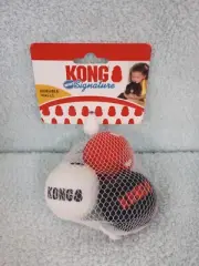 KONG Sport Signature Balls SMALL 3 pack Super Bounce Durable Dog Fetch Toy