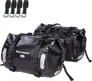 Wild Heart Waterproof Bag Motorcycle saddlebag 40L Tank Bag Motor Side Bag (Black)