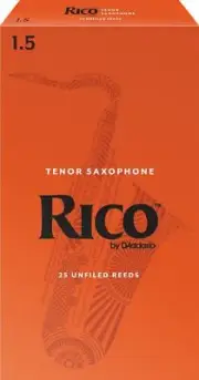 Rico Tenor Sax Reeds, Strength 1.5, 25-pack