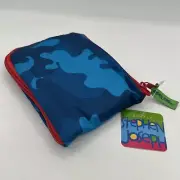 NEW Stephen Joseph Blue Camouflage Folding Backpack Travel Child Kids
