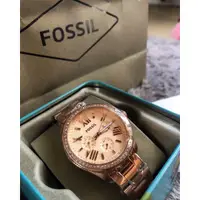 在飛比找蝦皮購物優惠-Fossil 女士手錶玫瑰金