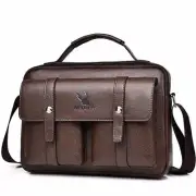 Leather Bag Men's Shoulder Bag Casual Backpack Crossbody Bag Messenger Hand Bags