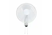 Heller Wall Fan 3 Speed Oscillating Tilt Adjustable Pull Cord White 40cm