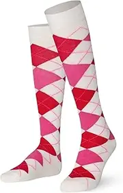 [Mysocks] Unisex Knee High Long Socks Argyle