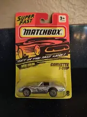 Matchbox Superfast #58 Corvette T-Top Silver & Purple Interior 1994