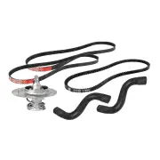 Gates Thermostat Radiator Hose Belt Kit for Mitsubishi Lancer MK IV 1.3L CB1W