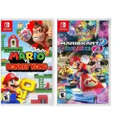Mario Vs. Donkey Kong + Mario Kart 8 Deluxe Switch New Game Bundle Special
