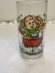 Vintage 1985 Theodore The Chipmunks Collectors Drinking Glass
