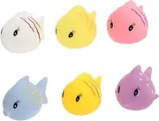 HOOTNEE 6pcs Bath Toys Newborn Toy Bath Toy Animal Sprinkler Toy Cute Fish Toy Water Toys Bathing Toy Toy Bath Toy Holder Bath Tub Swimming Bath Toy Colorful PVC