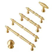 Brass Cabinet Pull Handles 6 Sizes for Doors Wardrobe Drawers Shoe Cabinet
