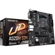 GIGABYTE A520M S2H AMD mATX Motherboard 2xDDR4 1xM.2 PCIE 3.0 1xHDMI 1xDVI