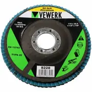 60 Grit Zirconium Flap Discs for Sanding Grinding Removal 4-1/2" Grinder 100pc
