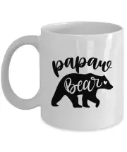 Funny Papaw Bear Coffee Mug Cute Mom Tea Cup Mother's Day Christmas Gift For Her