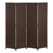 Bon Furniture Partition 4 Rows Height 174cm Folding Screen Blindfold Stylish Lig