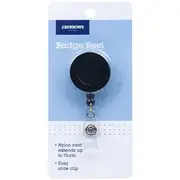 J.Burrows Badge Reel Black