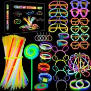 342x Mixed Color Glow Sticks Bracelets Light Party Glowsticks Glow In The Dark