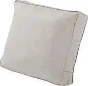 Classic Accessories Montlake Fadesafe Water-Resistant Outdoor Chair Cushion, 25 x 22 x 4 Inch, Heather Grey, Outdoor Chair Cushions, Patio Chair Cushions, Patio Cushions