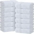 Cotton Towel Set Bathroom Pack of 12 Cotton Bath Towel White Extra Large 27"x54"