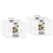 4x 2pc Box Sweden Reusable 2D 1.8L Food Storage Bags Zip Seal Lock Container