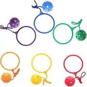 INOOMP 6 Pack Boys and Girls Ankle Skip Ball Toy Jumping Ring Toy Boys and Girls Exercise Game