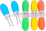 4PCS Barbecue Corn Needle Grilling Stainl Steel Corn Cob Holders Reusable BBQ Sweetcorn Holders Corn Holder 4PCS