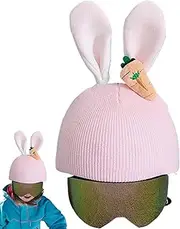 MLqkpwy Helmet Cover for Snowboard,Cute Snowboard Helmet Knitted Cover - Adorable Skiing Decoration for Kids, Teens, Adults