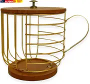 Coffee Pod Holder - Compatible with Nespresso Vertuo Pods and Capsules - Gold Me