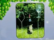 3 Stainless Wine Bottle & Glass Holding Stake Stemware Holder Outdoor Kitchen