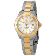Tag Heuer Women's WBD1320.BB0320 'Aquaracer' 18kt Yellow Gold Two-Tone Stain...