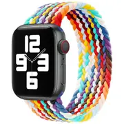 Nylon Elastic Band For Apple Watch Band 42/44/45/49mm Rainbow