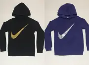 Nike Big Swoosh Pull Over Casual Hoodie Jacket Girls Youth Teens [915388]