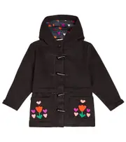 [Stella McCartney Kids] Stella McCartney Kids Embroidered coat Y 3 black