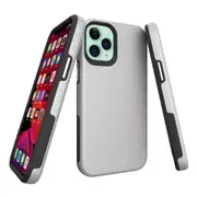 For iPhone 12 mini Case Armour Shockproof Strong Light Slim Cover Silver