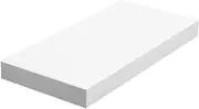 VASAGLE Floating Shelf, Wall Shelf for Books, Photos, Collectibles, Wall-Mounted Office Shelf, 40 x 20 x 3.8 cm, MDF, for Living Room, Kitchen, Hallway, Bedroom, Bathroom, White LWS24WT