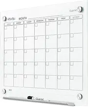 Quartet Infinity Glass Calendar Board 450X600Mm White GC2418F