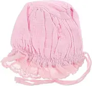 [ROMISBABA] Elegant Cap Newborn Sun Hat Bonnet Breathable and Stylish Vacation Hat Pink