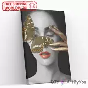 Paint By Numbers Kit Woman Abstract Art Brush Beginner Painting Framed Wall Oil