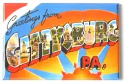 Greetings from Gettysburg Pennsylvania FRIDGE MAGNET travel souvenir