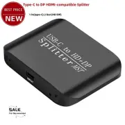 Type-C to DP and HDMI-compatible Splitter 4K 60Hz/1080P 60Hz for MST/SST NK-E60