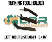 Lathe Turning Tool Holder 3/16" variations you pick (Includes 3/16" HSS Tool Bit