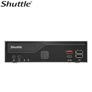 Shuttle DH810 Slim Mini PC 1.3L chassis - Intel Core Ultra 200 serie ,2 x DDR5 SODIMM slots,48GB, 2xLAN (1G 2.5G), 2xRS232, HDMI, 2xDP, 120W, Vesa DH810