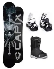 Capix Level 163 WIDE Snowboard+FLOW Bindings+Flow BOA Boots NEW