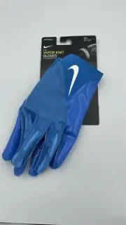 Nike Vapor Knit 4.0 Light Sky Blue White Receiver Football Gloves Men’s Size 3XL