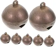 YARNOW 10Pcs Copper for Crafts Small Bronze Bells for Pet Collars Xmas Decorations DIY Crafts Loud Sound for Attention for Dogs Goats