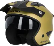 Acerbis Aria Metallic, open face helmet , color: Matt-Gold , size: XS